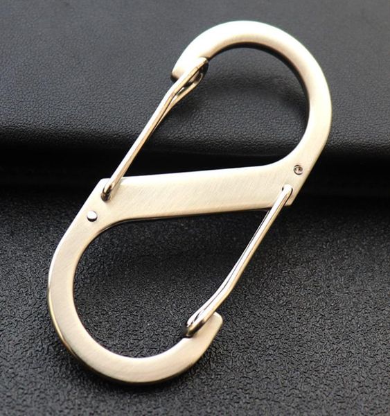 car styling portable stainless larger s buckle 8 type key keychain clasps clips car keychain auto interior decoration4469282, Silver 
car styling portable stainless larger s buckle 8 type key keychain clasps clips car keychain auto interior decoration4469282, Silver