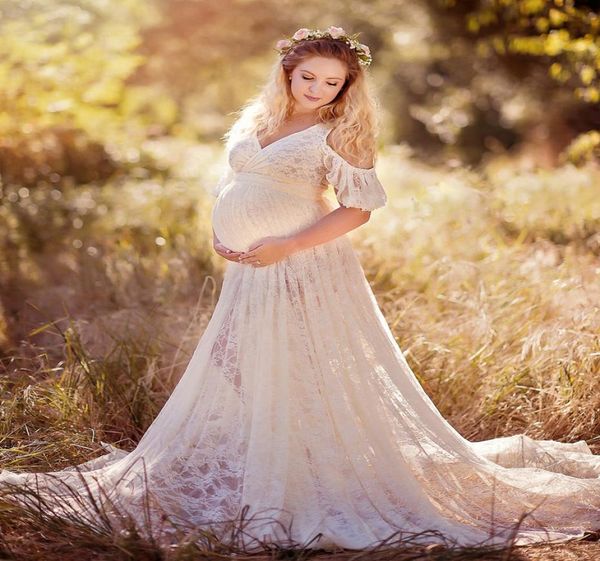 chic lace maternity dresses for po shoot with short sleeves split front pregnant gown court train custom made maxi dress4285800, Black
chic lace maternity dresses for po shoot with short sleeves split front pregnant gown court train custom made maxi dress4285800, Black