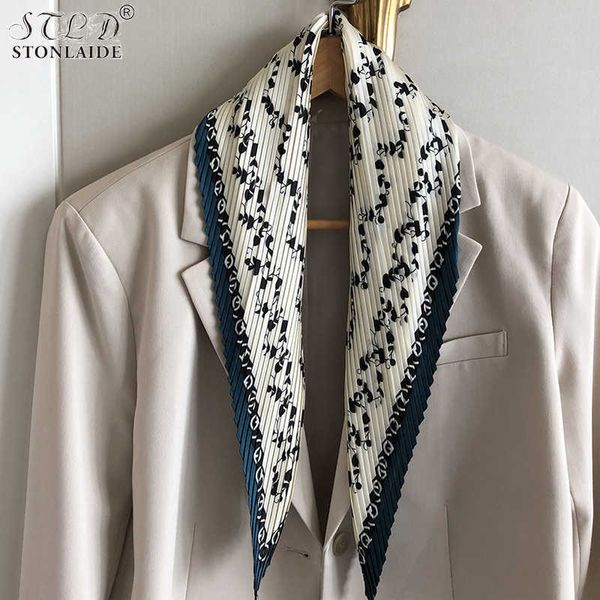 70cm pleated variety flowers print satin silk scarf shawls for women korean bandanna decorative ladies neckerchiefs hair band g220513, Blue;gray
70cm pleated variety flowers print satin silk scarf shawls for women korean bandanna decorative ladies neckerchiefs hair band g220513, Blue;gray