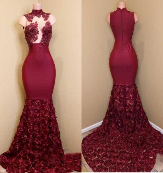 darkred 3d rose flower prom dresses high neck lace appliques mermaid long prom dress custom made 2018 african evening dress6666426, Black
darkred 3d rose flower prom dresses high neck lace appliques mermaid long prom dress custom made 2018 african evening dress6666426, Black