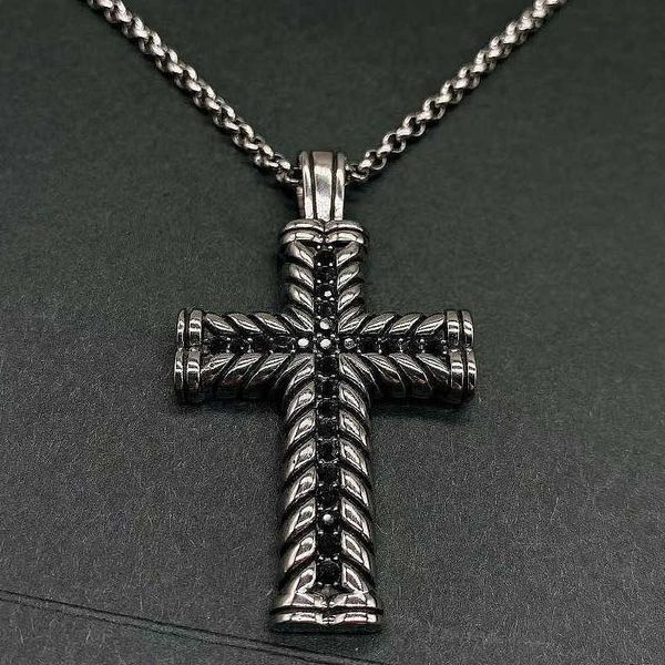 jewelry pendant necklace dense diamond men's stainless steel popular hip hop wind black cross pendant keel chain
jewelry pendant necklace dense diamond men's stainless steel popular hip hop wind black cross pendant keel chain