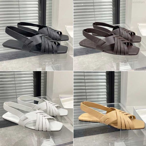 2023 new sandals ladies casual the row designer fashion retro leather flat bottom comfortable roman woven hollow summer outdoor beach factor, Black
2023 new sandals ladies casual the row designer fashion retro leather flat bottom comfortable roman woven hollow summer outdoor beach factor, Black