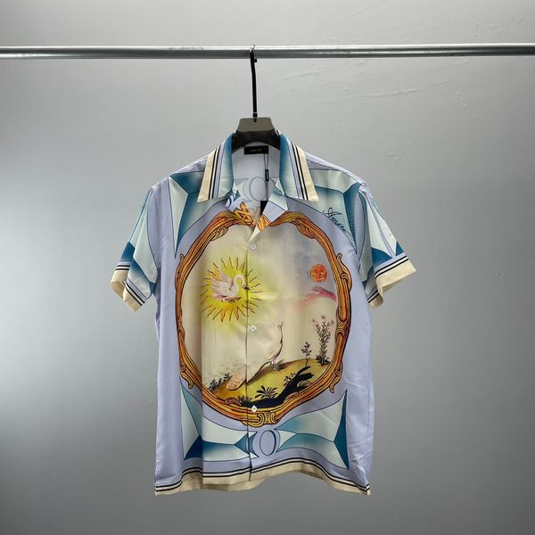 men's designer shirt summer short sleeve casual button up shirt printed bowling shirt beach style breathable t-shirt clothing #76, White;black
men's designer shirt summer short sleeve casual button up shirt printed bowling shirt beach style breathable t-shirt clothing #76, White;black