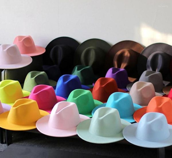 berets solid color fedora hats for women and men autumn winter wide brim wool felt hat classic allmatch panama caps chapeau femme6270224, Blue;gray
berets solid color fedora hats for women and men autumn winter wide brim wool felt hat classic allmatch panama caps chapeau femme6270224, Blue;gray