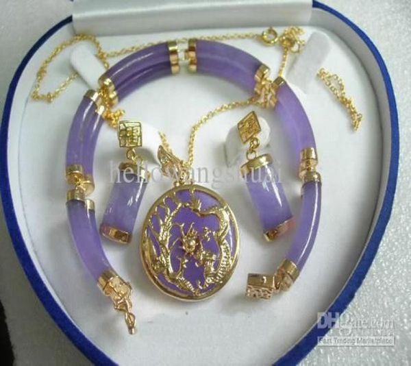 whole purple jade 18kgp bracelet pendant necklace earrings gemstone jewelry sets2547890, Black
whole purple jade 18kgp bracelet pendant necklace earrings gemstone jewelry sets2547890, Black