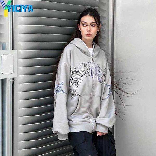 yiciya women's hoodies sweatshirts zip up hoodie female y2k fashion hoodie letter graphics print clothes oversized hoodies goth long sl, Black
yiciya women's hoodies sweatshirts zip up hoodie female y2k fashion hoodie letter graphics print clothes oversized hoodies goth long sl, Black