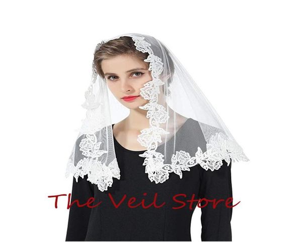 bridal veils women small mantilla for church head covering tulle rose appliques catholic chapel with clips tradition6017506, Black
bridal veils women small mantilla for church head covering tulle rose appliques catholic chapel with clips tradition6017506, Black