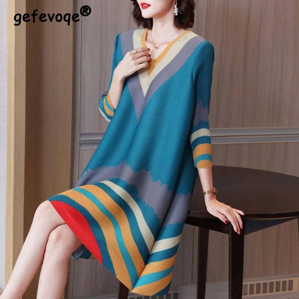 dresses spring summer fashion elegant women's vneck printed dresses loose allmatch three quarter sleeve casual mid dress for female, Black;gray
dresses spring summer fashion elegant women's vneck printed dresses loose allmatch three quarter sleeve casual mid dress for female, Black;gray