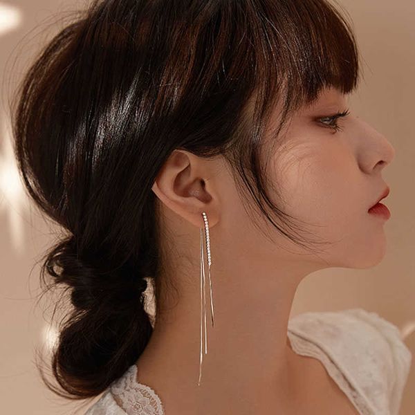 charm fashion women's jewelry 925 sterling silver zircon tassel earrings shiny simple earrings charm wedding accessories aa230519, Golden
charm fashion women's jewelry 925 sterling silver zircon tassel earrings shiny simple earrings charm wedding accessories aa230519, Golden