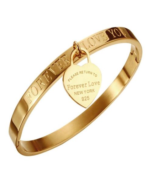 trendy lover cuff bracelets bangles for woman rose gold color stainless steel bracelet with heart pendant luxury jewelry brand6246693, White
trendy lover cuff bracelets bangles for woman rose gold color stainless steel bracelet with heart pendant luxury jewelry brand6246693, White
