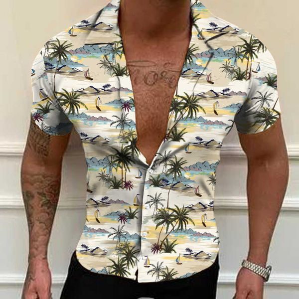 men's clothing men's hawaiian shirt men's digital 3d printed lapel summer short sleeved shirt men, White;black
men's clothing men's hawaiian shirt men's digital 3d printed lapel summer short sleeved shirt men, White;black