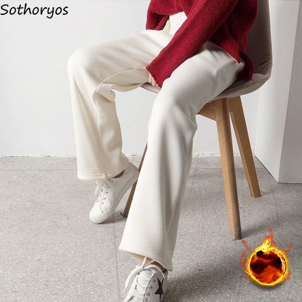 capris winter high waist pants women thickeningsolid basic wide leg trousers all match korean fashion thermal tender corduroy plush, Black;white
capris winter high waist pants women thickeningsolid basic wide leg trousers all match korean fashion thermal tender corduroy plush, Black;white