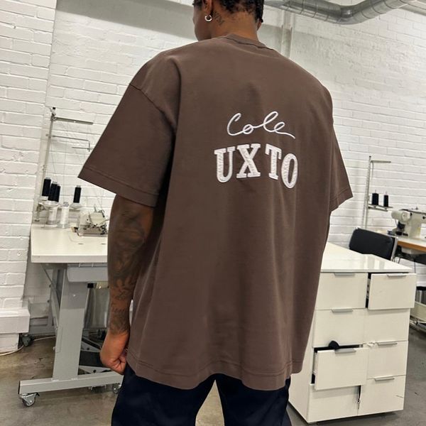 23ss short sleeve cotton tee plus size fashion usa summer basic embroidery t shirt high street europe men tshirt, Black;brown
23ss short sleeve cotton tee plus size fashion usa summer basic embroidery t shirt high street europe men tshirt, Black;brown