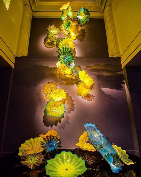 bedroom wall sconces lighting luxury murano glass big wall plate shape home decoration
bedroom wall sconces lighting luxury murano glass big wall plate shape home decoration