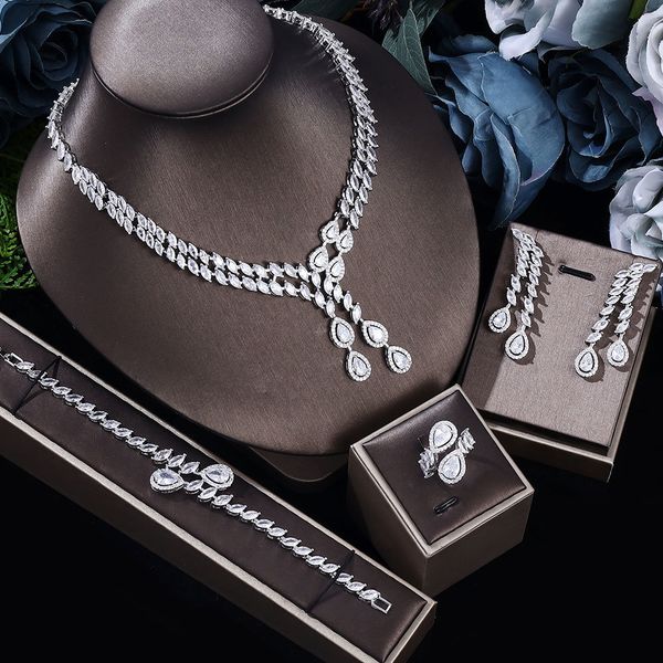 wedding jewelry sets fashion product 4pcs bridal zirconia full set women s party luxury dubai nigeria cz crystal 230519, Slivery;golden
wedding jewelry sets fashion product 4pcs bridal zirconia full set women s party luxury dubai nigeria cz crystal 230519, Slivery;golden