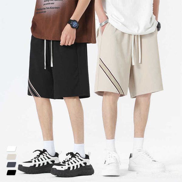 shorts for men's summer casual loose elastic capris knitted american fashion brand sanitary pants with straight leg sports pants for me, White;black
shorts for men's summer casual loose elastic capris knitted american fashion brand sanitary pants with straight leg sports pants for me, White;black