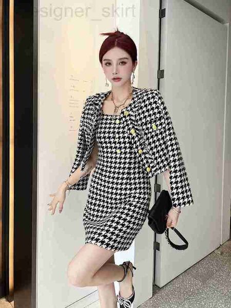 two piece dress designer women's pie sets new autumn winter two-pie fashion twd houndstooth jacket skirt womens suit designer casual sp, White
two piece dress designer women's pie sets new autumn winter two-pie fashion twd houndstooth jacket skirt womens suit designer casual sp, White