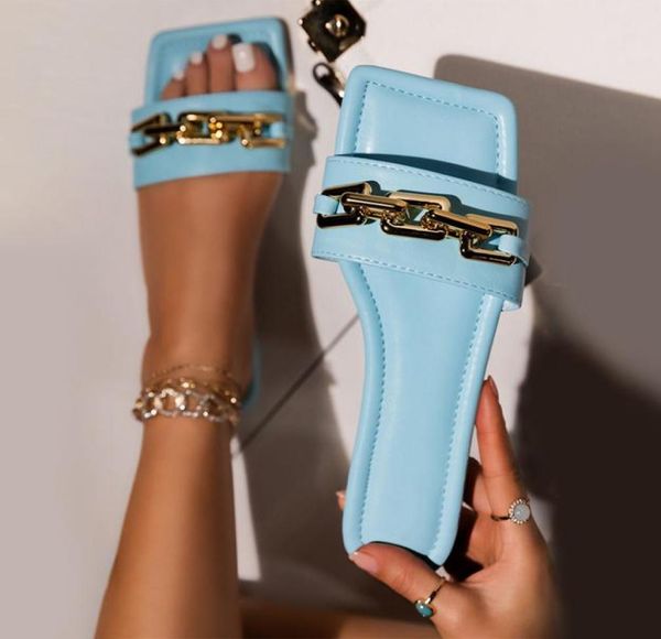 women square toe metal chain slippers woman 2021 summer sildes women039s casual flat big size ladies beach shoes female footwea9891344, Black
women square toe metal chain slippers woman 2021 summer sildes women039s casual flat big size ladies beach shoes female footwea9891344, Black