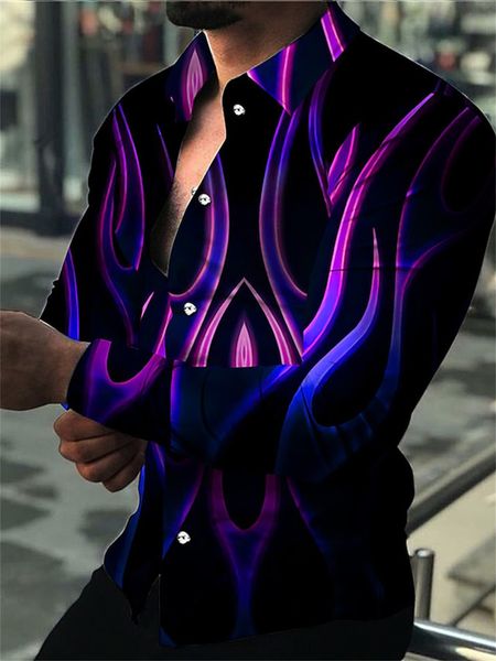 men's casual shirts fashion luxury men shirts single breasted shirt casual purple turbulent print long sleeve men's clothing hawa, White;black
men's casual shirts fashion luxury men shirts single breasted shirt casual purple turbulent print long sleeve men's clothing hawa, White;black