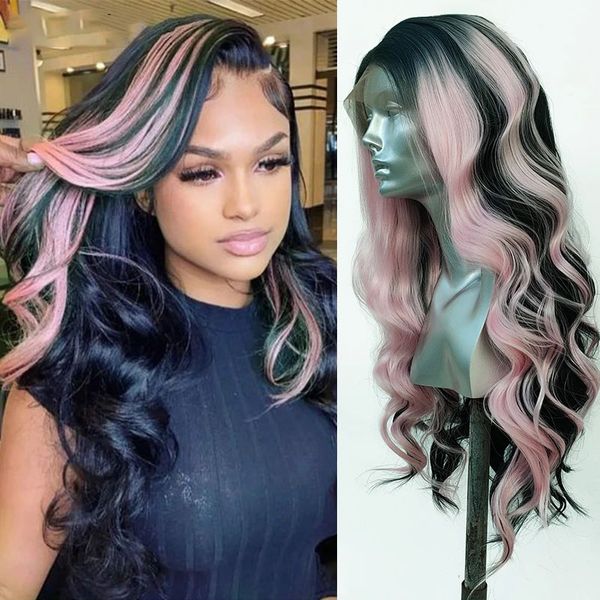 synthetic lace wigs for black women highlight green lace wig ombre pink hair long wavy cosplay wigs heat resistant fiber
synthetic lace wigs for black women highlight green lace wig ombre pink hair long wavy cosplay wigs heat resistant fiber