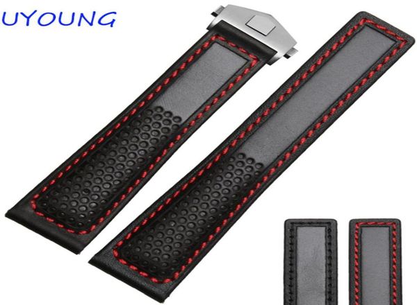 s 22mm black red genuine leather watch band men air permeability with holes strap cj1912257008089, Black;brown
s 22mm black red genuine leather watch band men air permeability with holes strap cj1912257008089, Black;brown