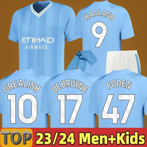 23 24 haaland soccer jerseys grealish manchesters mans cities mahrez fans player version de bruyne foden 2024 2023 football shirt kids kit, Black;yellow
23 24 haaland soccer jerseys grealish manchesters mans cities mahrez fans player version de bruyne foden 2024 2023 football shirt kids kit, Black;yellow