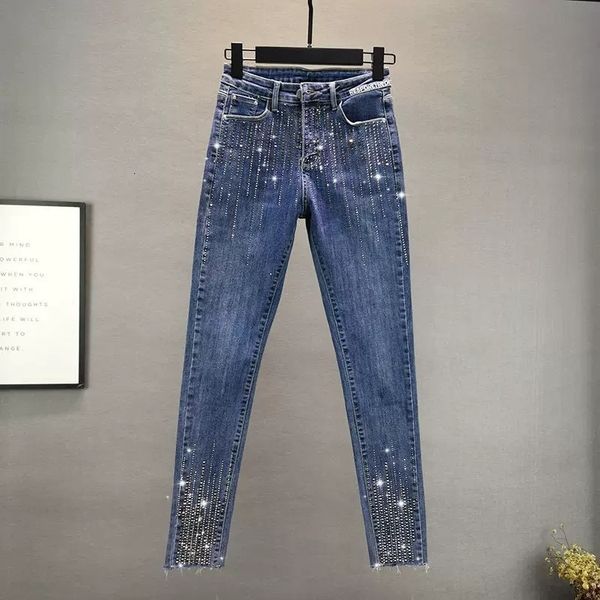 women's jeans women vintage streetwear slim high waisted strench diamonds jeans woman casual elastic pencil denim pants trousers pantal, Blue
women's jeans women vintage streetwear slim high waisted strench diamonds jeans woman casual elastic pencil denim pants trousers pantal, Blue