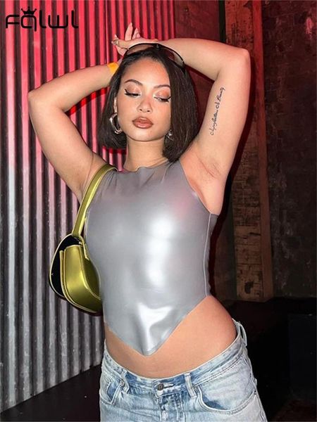 womens tanks camis fqlwl summer silver pu leather tank for women streetwear crop zipper y2k bodycon casual party for women 230519, White
womens tanks camis fqlwl summer silver pu leather tank for women streetwear crop zipper y2k bodycon casual party for women 230519, White