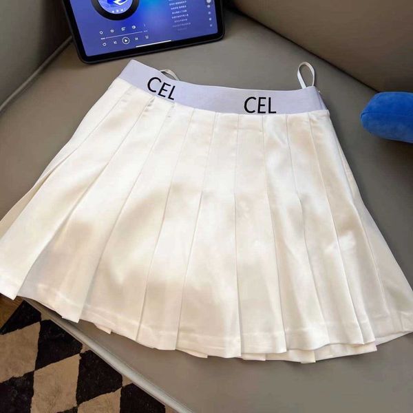 2023ce spliced ribbon jacquard letter pleated skirt style versatile satin high waist skirt, Black
2023ce spliced ribbon jacquard letter pleated skirt style versatile satin high waist skirt, Black