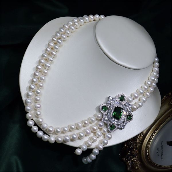 pendant necklaces yknrbph 2023 women s double layer natural freshwater pearl necklace for women 8 9mm luxury fashion anniversary 230519, Silver
pendant necklaces yknrbph 2023 women s double layer natural freshwater pearl necklace for women 8 9mm luxury fashion anniversary 230519, Silver