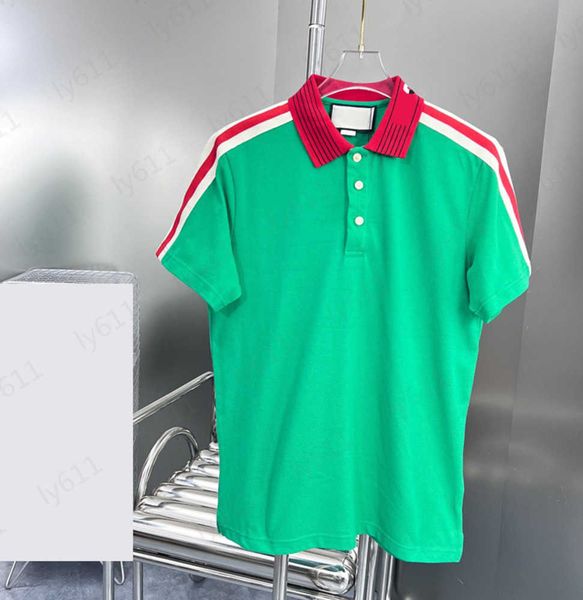 luxury designer mens t shirt summer green fashion casual loose fitting classic contrasting jacquard thread woven collar design breathable me, White;black
luxury designer mens t shirt summer green fashion casual loose fitting classic contrasting jacquard thread woven collar design breathable me, White;black