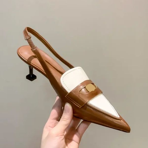 luxury embossed heeled leather loafers women sandals tobacco white black womens shoes with buckle fashion prince town slippers brown casual
luxury embossed heeled leather loafers women sandals tobacco white black womens shoes with buckle fashion prince town slippers brown casual