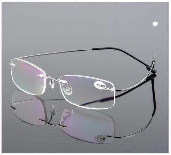 ultra light flexible memory titanium rimless reading glasses diopter 100150200250300350 401441228
ultra light flexible memory titanium rimless reading glasses diopter 100150200250300350 401441228