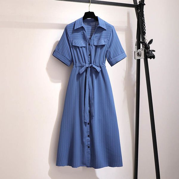 plus size dresses 150kg size women's summer long lapel tie dress bust 149cm 5xl 6xl 7xl 8xl 9xl loose striped shirt white blue 230518, Black
plus size dresses 150kg size women's summer long lapel tie dress bust 149cm 5xl 6xl 7xl 8xl 9xl loose striped shirt white blue 230518, Black