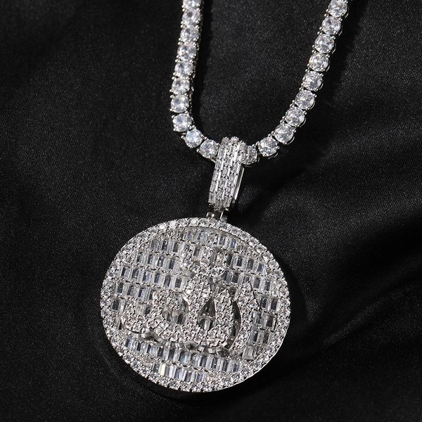 hip-hop zircon disc symbol pendant necklace men's 18k gold plated trendy necklace jewelry, Silver
hip-hop zircon disc symbol pendant necklace men's 18k gold plated trendy necklace jewelry, Silver