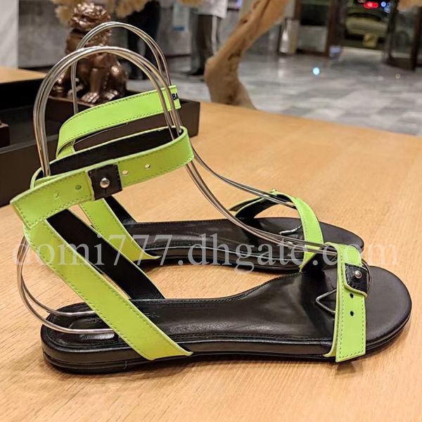 with letter logo fashion brand women's flat leather sandals summer sandals eu35-42, Black
with letter logo fashion brand women's flat leather sandals summer sandals eu35-42, Black