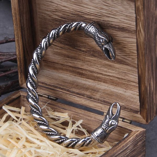 chain stainless steel nordic viking norse raven bracelet men wristband cuff bracelets with viking wooden box 230519, Black
chain stainless steel nordic viking norse raven bracelet men wristband cuff bracelets with viking wooden box 230519, Black