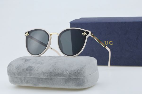 little bee glasses round metal frame sun protection vu400 sunglasses outdoor pgraphy sunglasses, White;black
little bee glasses round metal frame sun protection vu400 sunglasses outdoor pgraphy sunglasses, White;black