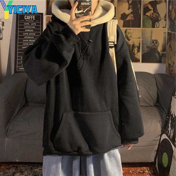 yiciya women's hoodies autumn winter lamb plush thickened fleece womens sweatershirts korean loose student velvet warm pullover girl co, Black
yiciya women's hoodies autumn winter lamb plush thickened fleece womens sweatershirts korean loose student velvet warm pullover girl co, Black