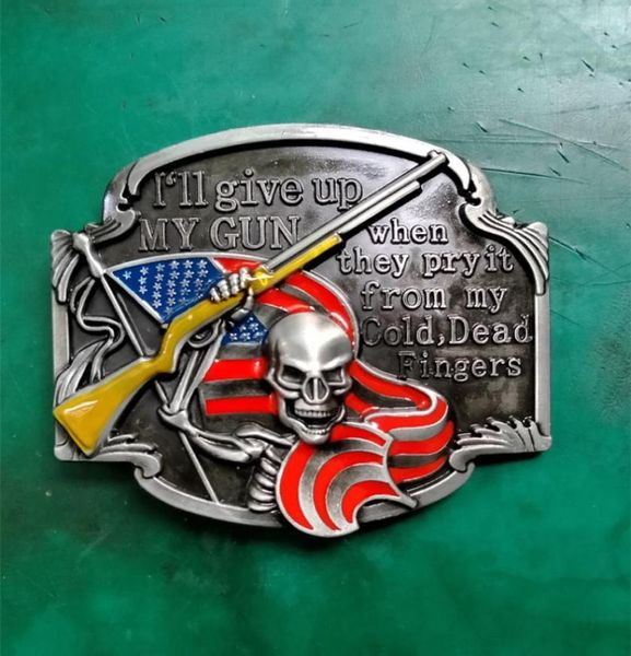 1 pcs american flag gun skull cowboy belt buckle for men women western cowgirl belt head fit 4cm wide belts1618449, Slivery;black
1 pcs american flag gun skull cowboy belt buckle for men women western cowgirl belt head fit 4cm wide belts1618449, Slivery;black