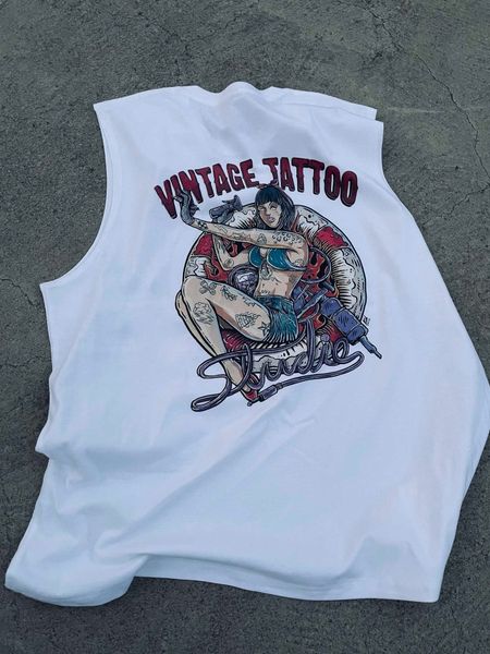 2023 retro vintage fashion west coast funeral men's loose street style sleeveless tank t-shirt lazy style, Black;white
2023 retro vintage fashion west coast funeral men's loose street style sleeveless tank t-shirt lazy style, Black;white