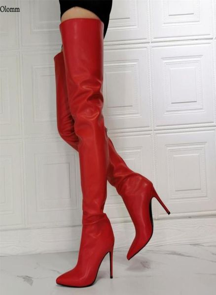 rontic 2021 handmade women winter thigh high boots stiletto heels pointed toe gorgeous red fasghion shoes women plus us size 5151736489, Black
rontic 2021 handmade women winter thigh high boots stiletto heels pointed toe gorgeous red fasghion shoes women plus us size 5151736489, Black