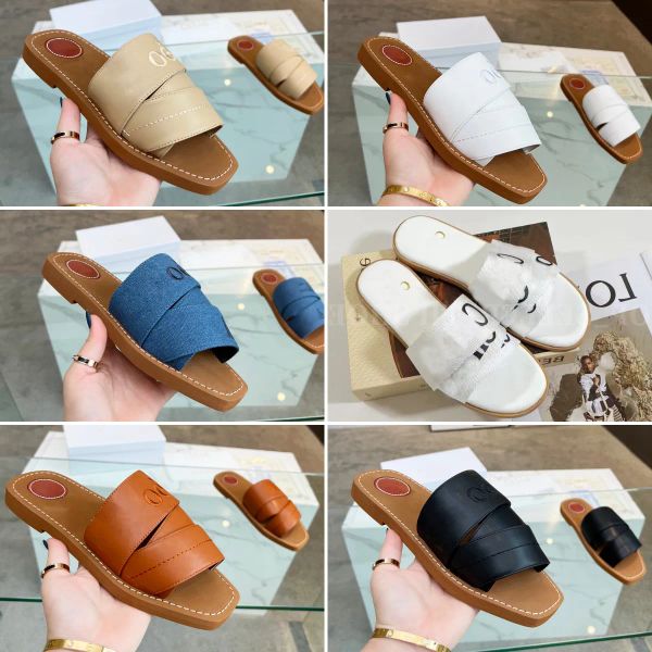 designer shoe women slipper woody flat mule sandal slide embroidered calf leather denim linen sandals cross summer outdoor slipper fashion w, Black
designer shoe women slipper woody flat mule sandal slide embroidered calf leather denim linen sandals cross summer outdoor slipper fashion w, Black