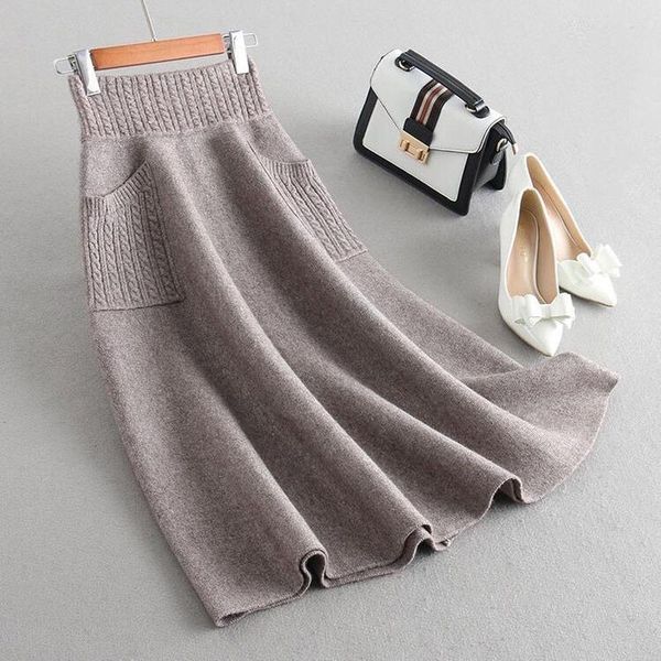 capris double pocket knitted skirt women 2023 autumn and winter fashion new loose solid color midlength knitted sweater skirt, Black;white
capris double pocket knitted skirt women 2023 autumn and winter fashion new loose solid color midlength knitted sweater skirt, Black;white