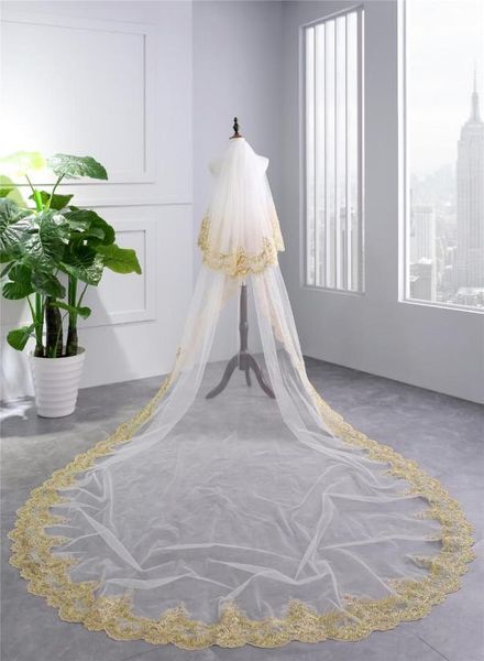 bridal veils 2021 appliques wedding veil gold lace edge long accessories 35 meters white ivory tulle9368167, Black
bridal veils 2021 appliques wedding veil gold lace edge long accessories 35 meters white ivory tulle9368167, Black
