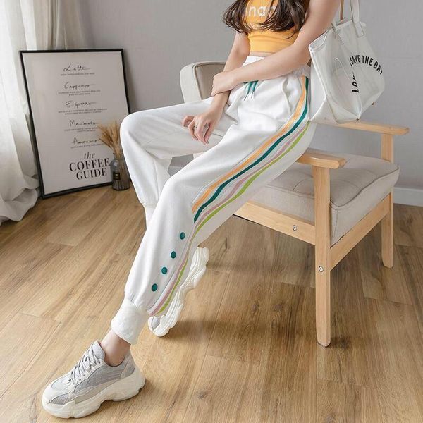 capris spodnie do biegania harajuku damskie 2020 nowe spodnie w stylu casual spodnie dresowe boczne kolorowe paski moda splice przyciski, Black;white
capris spodnie do biegania harajuku damskie 2020 nowe spodnie w stylu casual spodnie dresowe boczne kolorowe paski moda splice przyciski, Black;white