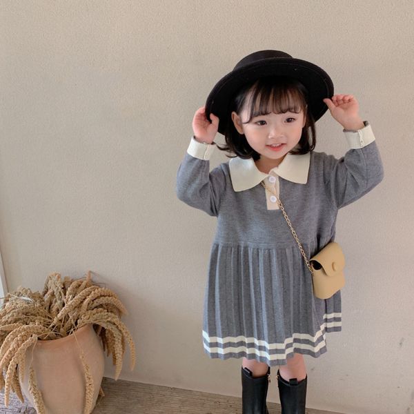 girl's dresses autumn girls sweater dress winter bottoming shirt loose lapel stripe preppy style mid-length casual baby sweater 230519, Red;yellow
girl's dresses autumn girls sweater dress winter bottoming shirt loose lapel stripe preppy style mid-length casual baby sweater 230519, Red;yellow