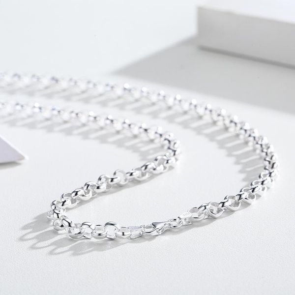 necklaces 20"32" real pure 925 sterling silver circle rolo chains necklace for women girls men jewelry ketting kolye colier 5080cm
necklaces 20"32" real pure 925 sterling silver circle rolo chains necklace for women girls men jewelry ketting kolye colier 5080cm