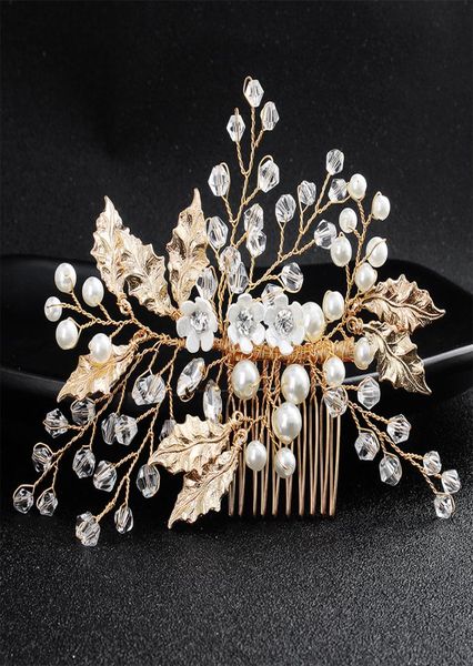 gold color women hairpieces wedding hair combs handmade crystal pearls bridal hair jewelry accessories jch1685469924, Golden;white
gold color women hairpieces wedding hair combs handmade crystal pearls bridal hair jewelry accessories jch1685469924, Golden;white