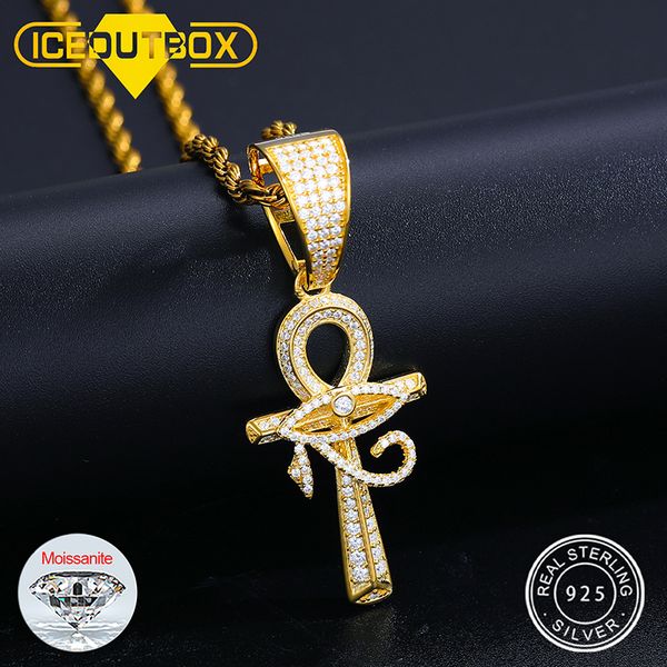 pendant necklaces 925 sterling silver eye of horus ankh cross iced out d vvs for women hip hop jewelry 230519
pendant necklaces 925 sterling silver eye of horus ankh cross iced out d vvs for women hip hop jewelry 230519